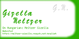 gizella meltzer business card